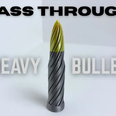 Heavy Bullet Spiral Passthrough Fidget: Đồ chơi xoắn ốc độc đáo