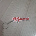 Móc khóa Mamma - Phong cách Love - Bảng tên cá nhân - Thumbnail 2