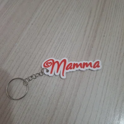 Móc khóa Mamma - Phong cách Love - Bảng tên cá nhân