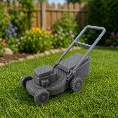 Mô hình máy cắt cỏ mini 3D cho búp bê và trang trí tiểu cảnh