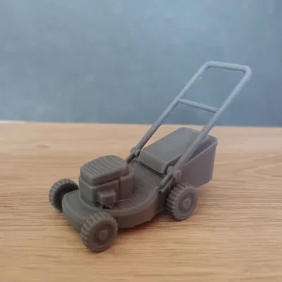 Mô hình máy cắt cỏ mini 3D cho búp bê và trang trí tiểu cảnh