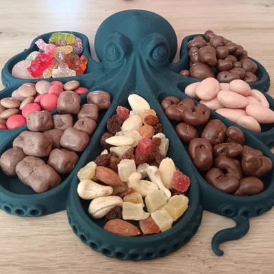 Khay đựng đồ hình bạch tuộc (Octopus Tray) in 3D độc đáo