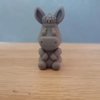 Mô hình chú lừa nhỏ 3D (Cute Donkey) trang trí cực xinh xắn