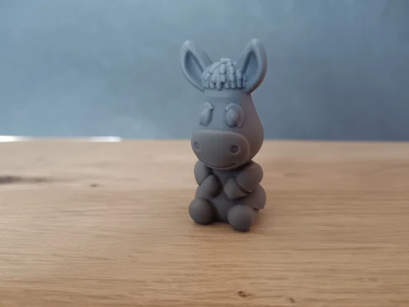 Mô hình chú lừa nhỏ 3D (Cute Donkey) trang trí cực xinh xắn - Image 4