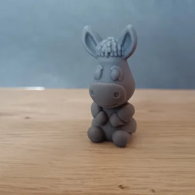 Mô hình chú lừa nhỏ 3D (Cute Donkey) trang trí cực xinh xắn