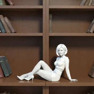 Mô hình 3D cô gái ngồi (Sitting Lady) - Mẫu in dễ dàng, sang trọng