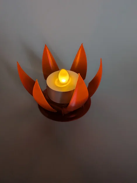 Giá đỡ nến LED cơ chế Iris - Image 2