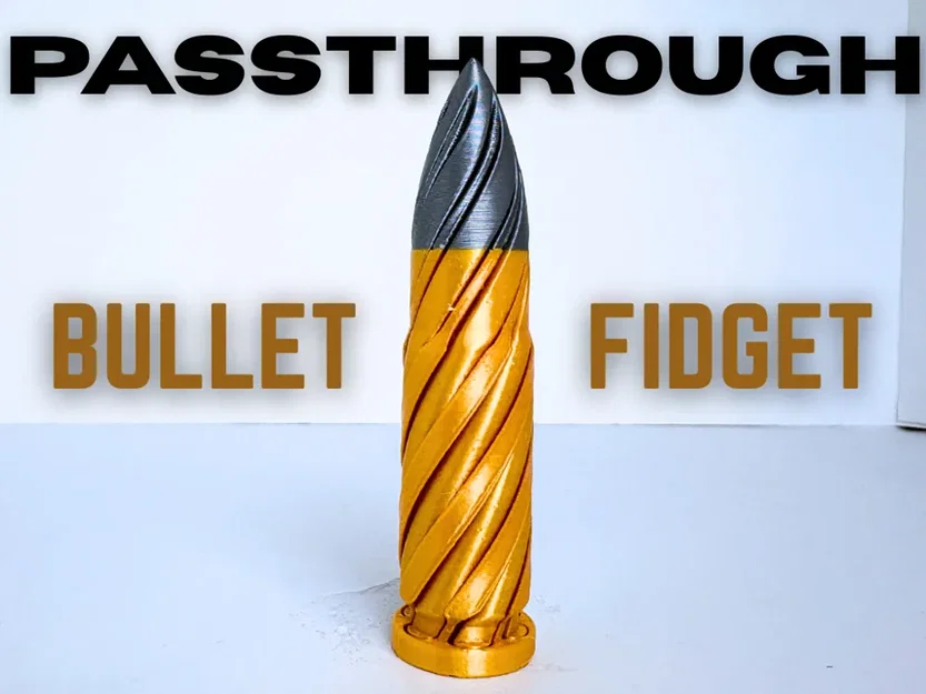 Bullet Vortex Passthrough Fidget - Đồ chơi xả stress in 3D cực chất - Image 1