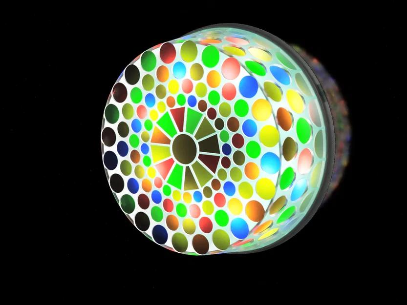 Cover bơm tản nhiệt nước phong cách Tiffany stained-glass - Nhựa PETG trong + bút màu Acrylic - Image 1