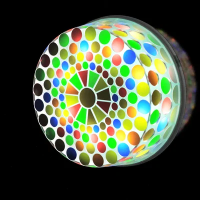 Cover bơm tản nhiệt nước phong cách Tiffany stained-glass - Nhựa PETG trong + bút màu Acrylic