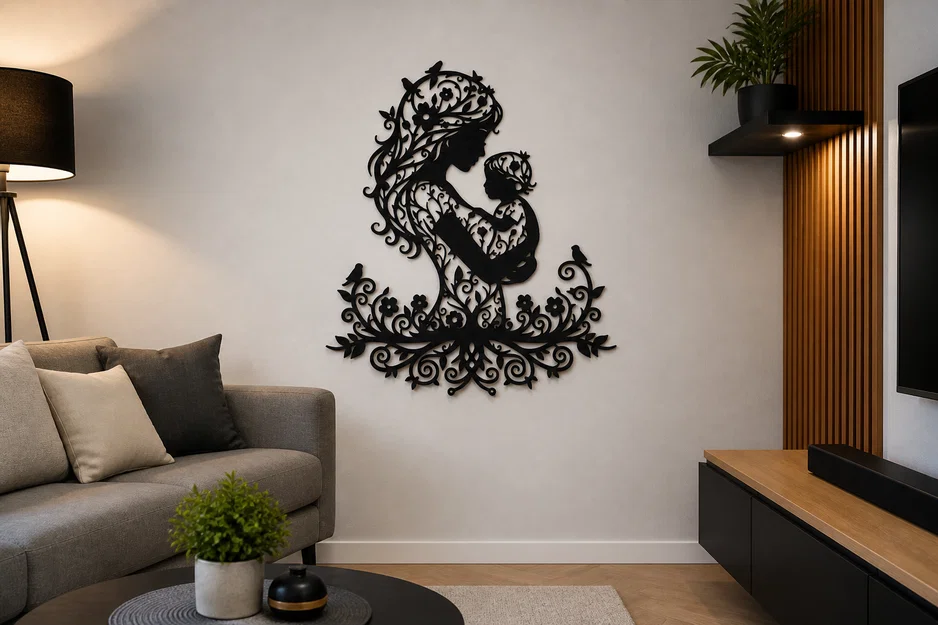 Tranh treo tường 2D Mẹ và Bé - Image 1