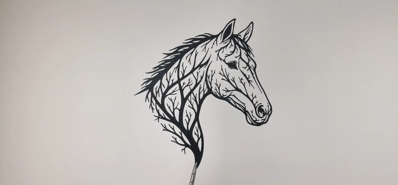 Tranh treo tường 2D hình đầu ngựa (Horse Head 2D Wall Art) - Image 2