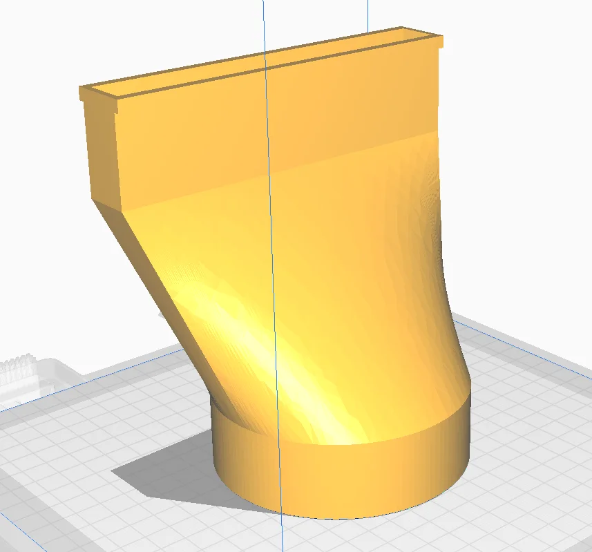 Đầu nối ống thông gió cửa sổ 4 inch (Window Vent) in 3D 1
