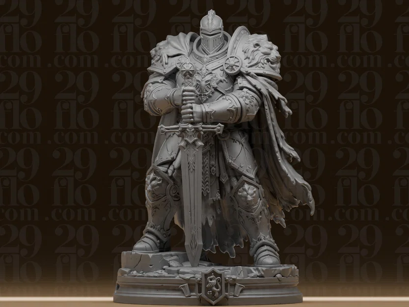 Tượng Hiệp Sĩ Sư Tử #162 - Mô hình Paladin giáp trụ tinh xảo - Image 1