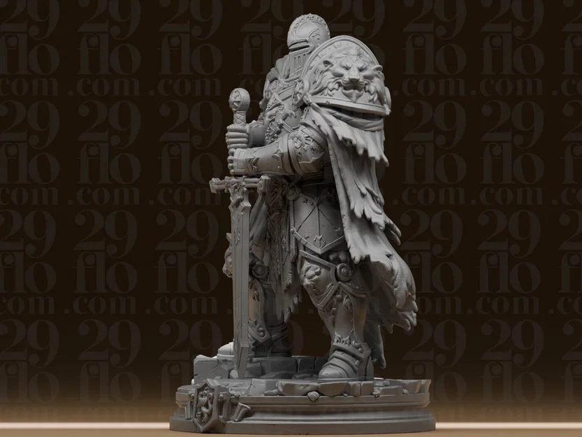 Tượng Hiệp Sĩ Sư Tử #162 - Mô hình Paladin giáp trụ tinh xảo - Image 4