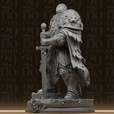 Tượng Hiệp Sĩ Sư Tử #162 - Mô hình Paladin giáp trụ tinh xảo
