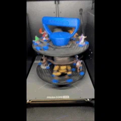 Tháp trưng bày và kệ di chuyển mô hình mini - Tận dụng cuộn nhựa in Prusa