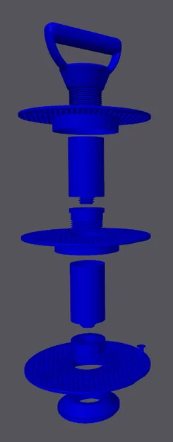 Tháp trưng bày và kệ di chuyển mô hình mini - Tận dụng cuộn nhựa in Prusa - Image 10