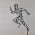 Mô hình treo tường Running Man 2D Wall Art STL - Thumbnail 2