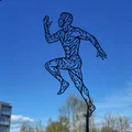 Mô hình treo tường Running Man 2D Wall Art STL - Thumbnail 3