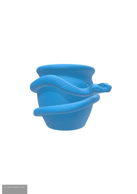 Chậu cây cảnh trang trí hình rắn quấn - Thiết kế 3D ấn tượng - Image 1