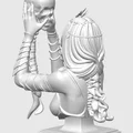 Mô hình 3D Nữ chiến binh và sọ người nghệ thuật (Skull Girl) - Thumbnail 2