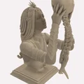 Mô hình 3D Nữ chiến binh và sọ người nghệ thuật (Skull Girl) - Thumbnail 3