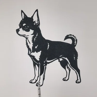 Tranh Treo Tường 2D Hình Chú Chó Chihuahua