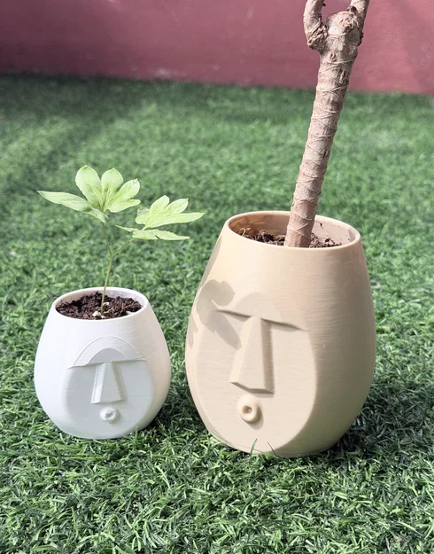 Chậu cây "Oof" độc lạ - Mẫu in 3D trang trí bàn làm việc cực chất - Image 1