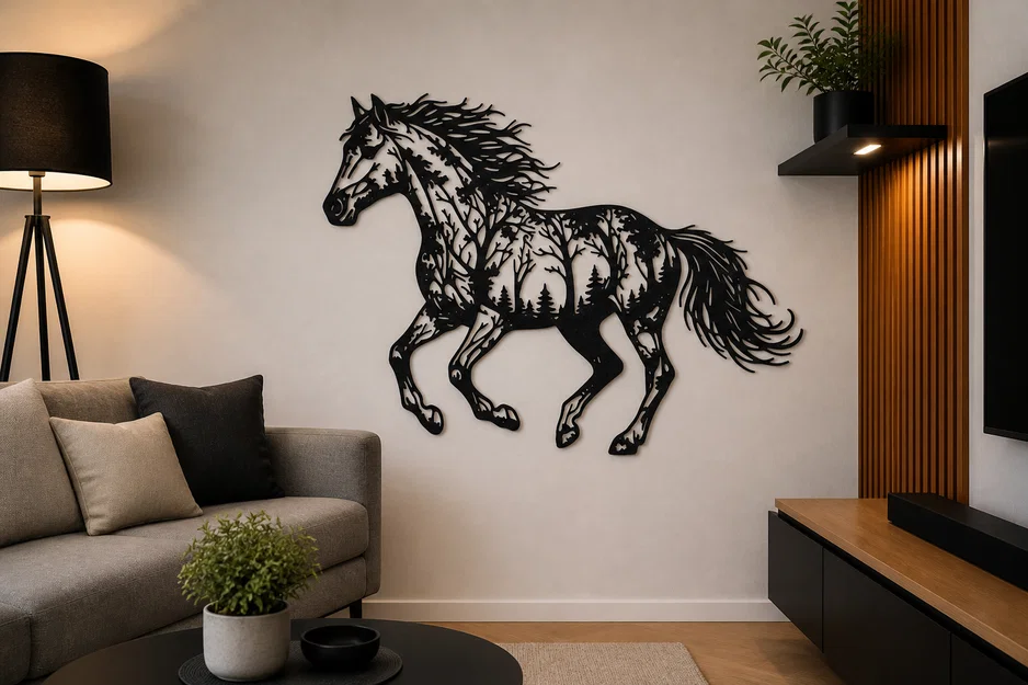 Tranh treo tường 2D - Ngựa rừng Forest Horse - Image 1