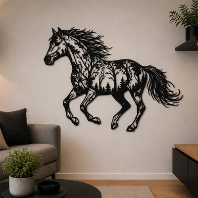 Tranh treo tường 2D - Ngựa rừng Forest Horse