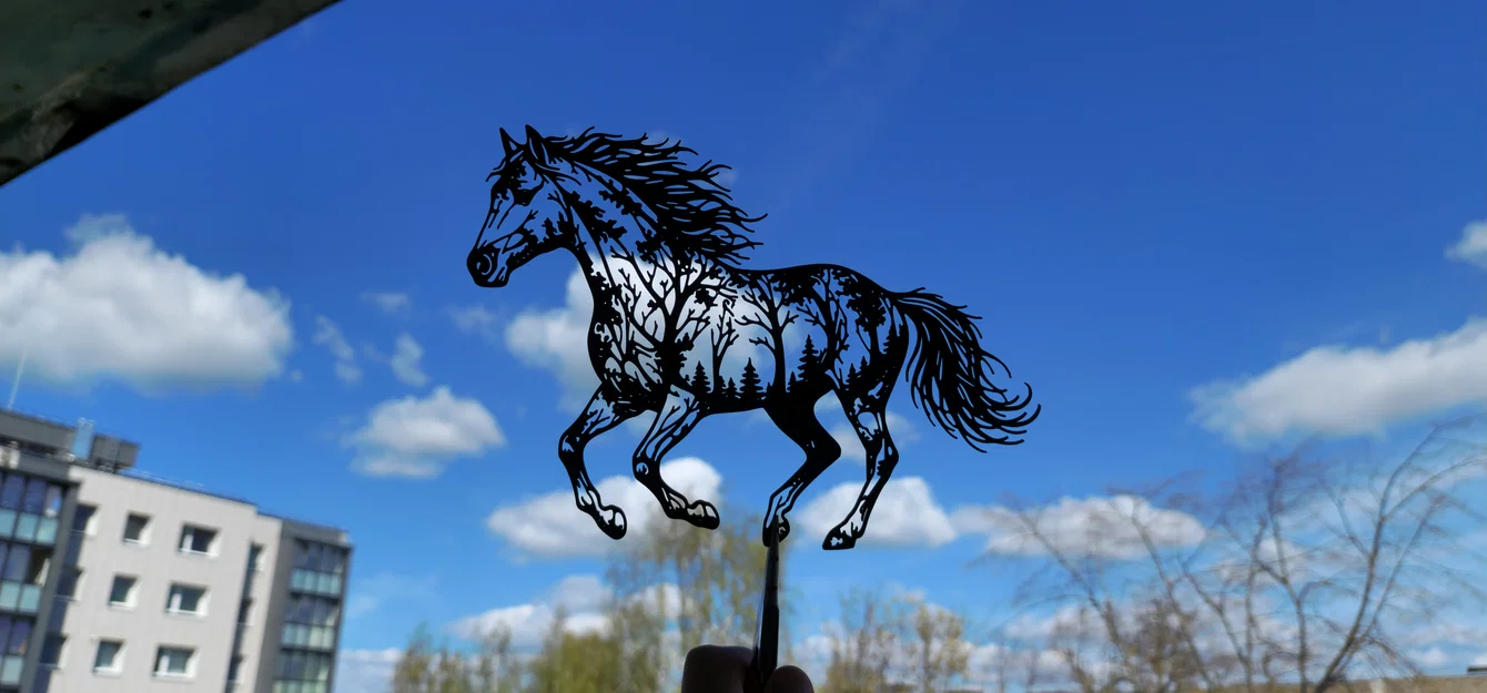 Tranh treo tường 2D - Ngựa rừng Forest Horse - Image 2