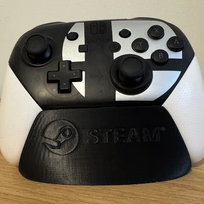 Đế giữ tay cầm Nintendo Switch Pro với Logo Steam in 3D
