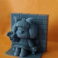 Mô hình Mafalda ngồi trên ghế dài - Fan art - Thumbnail 3