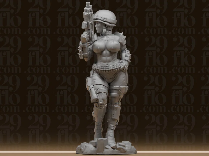 Tượng Nữ Chiến Binh Sci-Fi Quyến Rũ #153 - Mô Hình Lính Chiến Thuật - Image 3