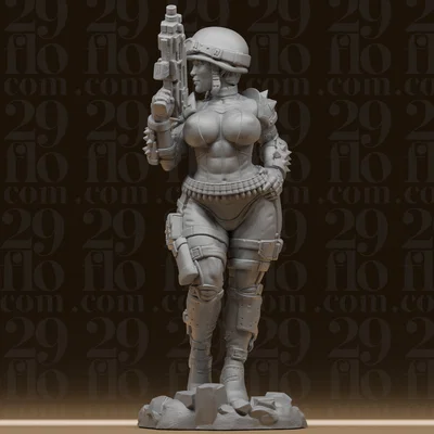 Tượng Nữ Chiến Binh Sci-Fi Quyến Rũ #153 - Mô Hình Lính Chiến Thuật
