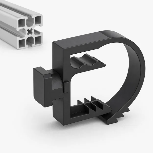 Kẹp giữ dây cáp snap-in cho thanh nhôm Alutec 45x45 - Image 1