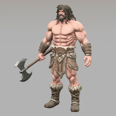 Savage Barbarian Warrior – Mô hình thu nhỏ cho RPG