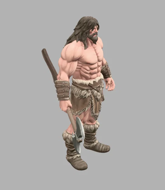 Savage Barbarian Warrior – Mô hình thu nhỏ cho RPG - Image 2