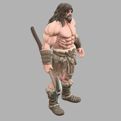 Savage Barbarian Warrior – Mô hình thu nhỏ cho RPG