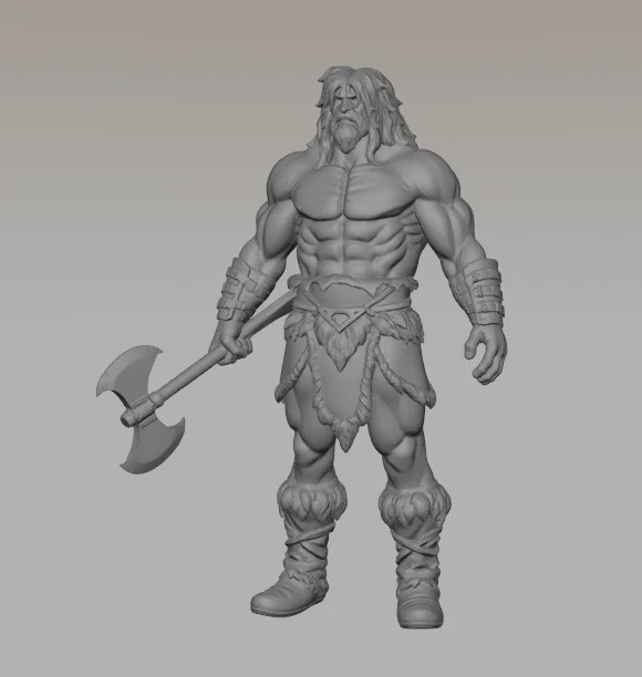 Savage Barbarian Warrior – Mô hình thu nhỏ cho RPG - Image 3