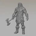 Savage Barbarian Warrior – Mô hình thu nhỏ cho RPG - Thumbnail 3