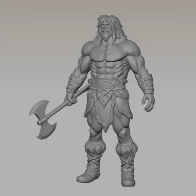 Savage Barbarian Warrior – Mô hình thu nhỏ cho RPG