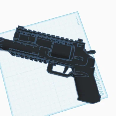 Mô hình súng Crazed Man Revolver P4 Senator (Helldivers 2) - File in 3D