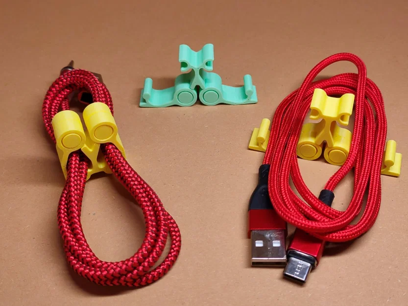 Kẹp giữ dây cáp (Cable clip) với cơ chế bấm đôi - Image 1