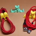 Kẹp giữ dây cáp (Cable clip) với cơ chế bấm đôi - Thumbnail 1