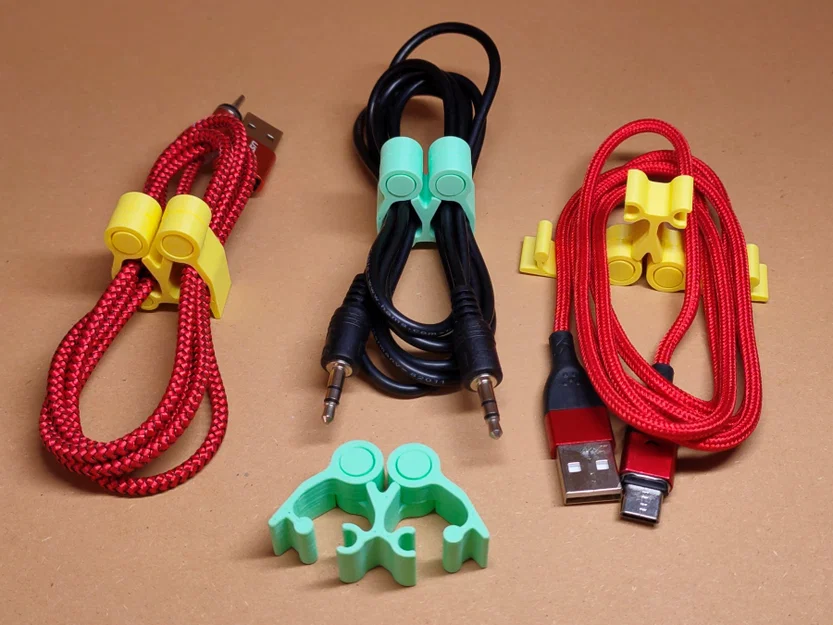 Kẹp giữ dây cáp (Cable clip) với cơ chế bấm đôi - Image 2