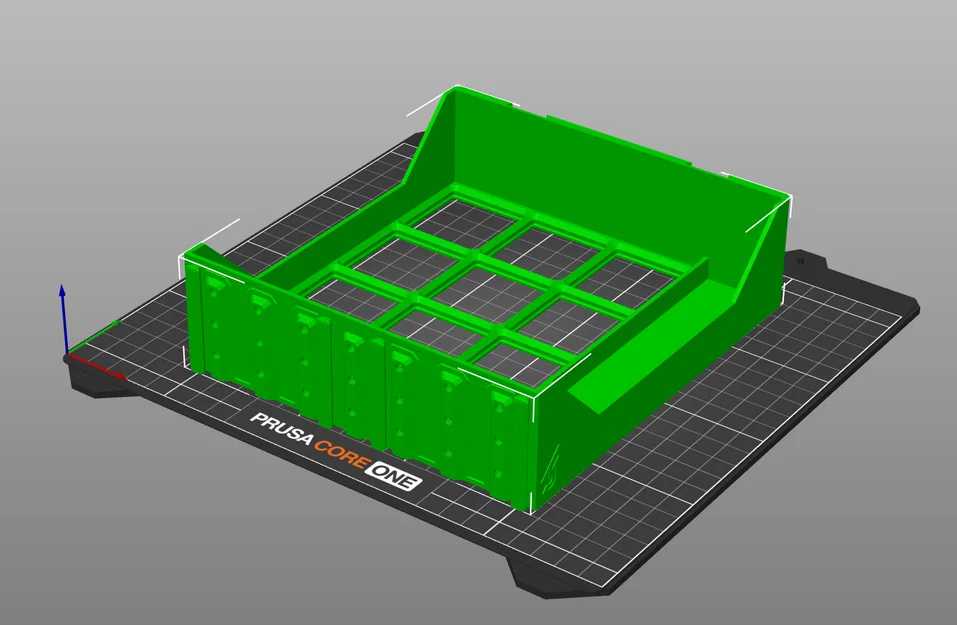 Khay lưu trữ Gridfinity 185-2W-1H hỗ trợ nam châm đời mới - Image 1