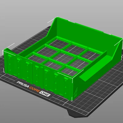 Khay lưu trữ Gridfinity 185-2W-1H hỗ trợ nam châm đời mới