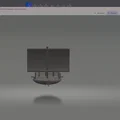 Mô hình thuyền trang trí 3D tinh tế cho không gian sống - Thumbnail 1
